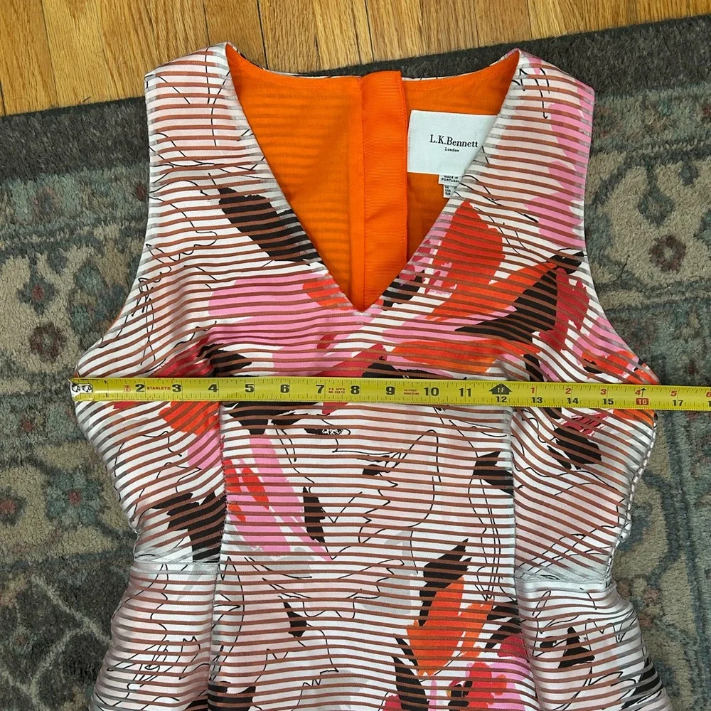 LK Bennett Prula Graphic Floral Midi Dress - Picture 7 of 9